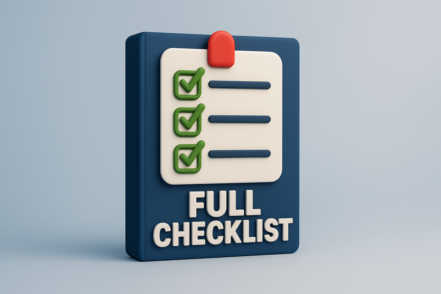 Checklist clipboard representing comprehensive land listing preparation checklist